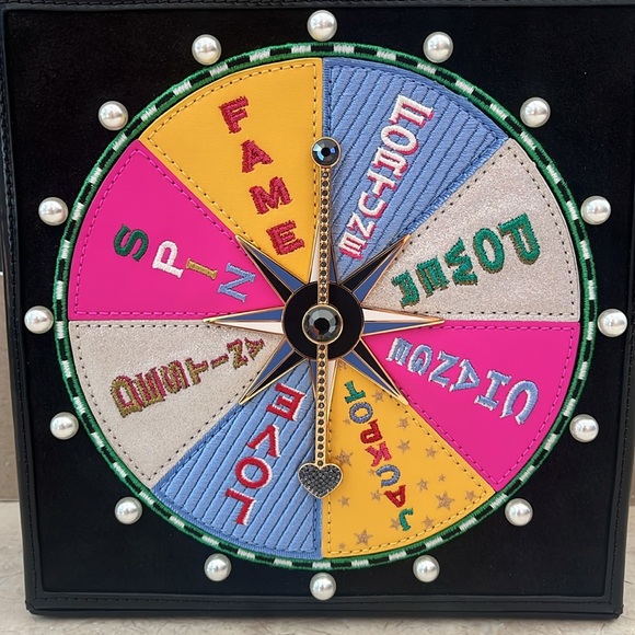 ♠️kate spade Fortune Favors Embellished 3D Top-handle Crossbody Bag, Black NWT - Picture 10 of 16